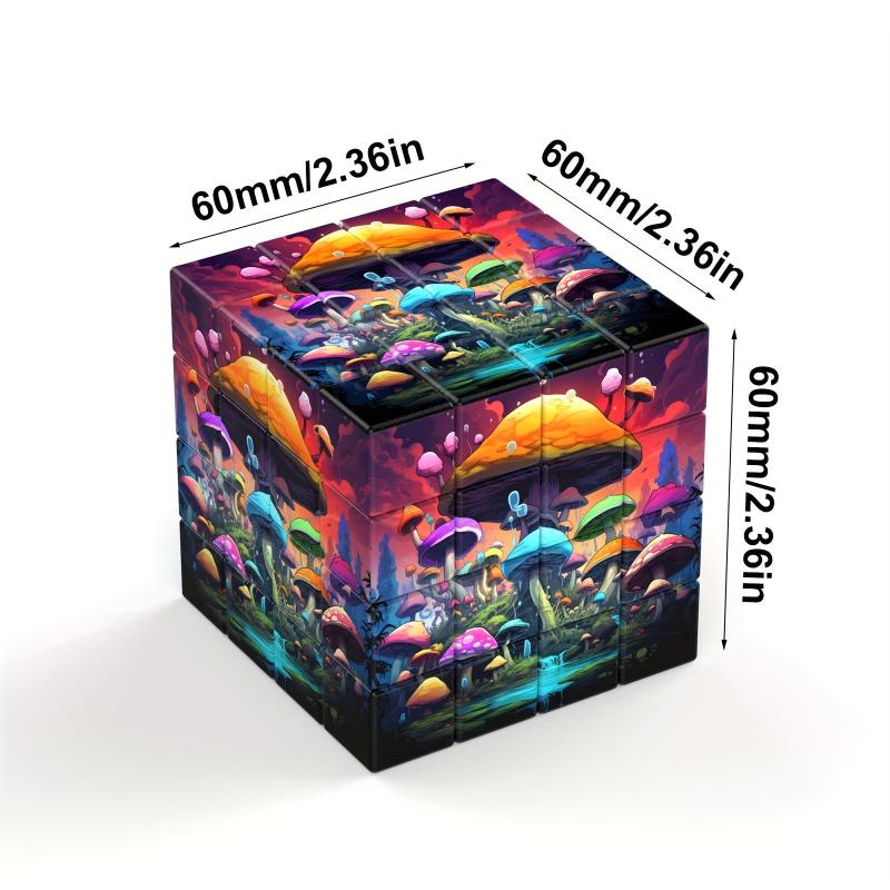 Creative Pattern 4 Layer Square Grinder Spice Herb Crusher Kitchen Supplies