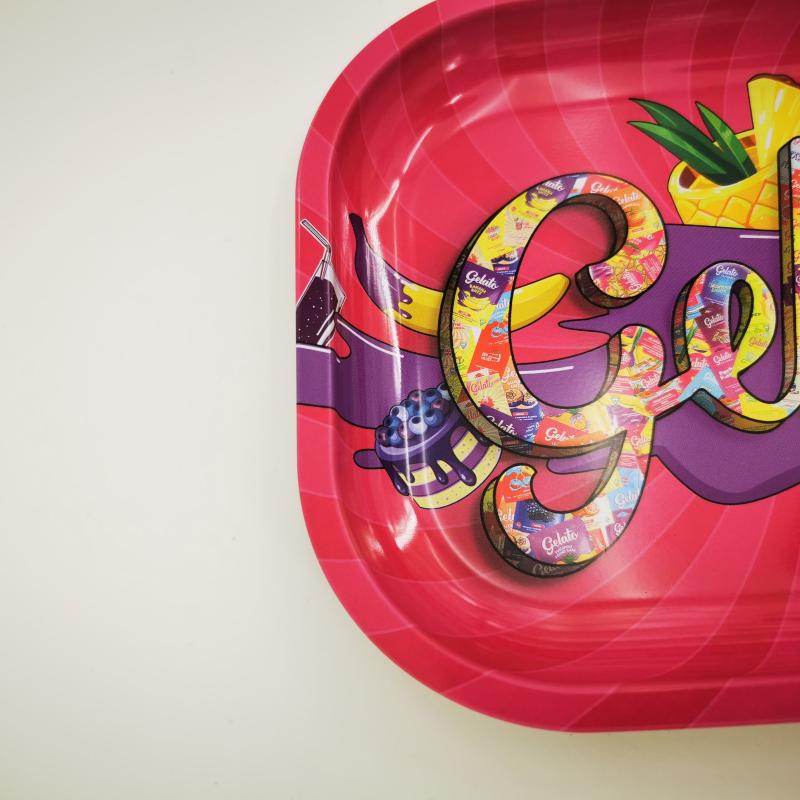Creative Pattern Metal Rolling Tray Wake Up Tray