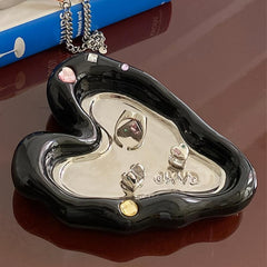 Heart Ceramic Ashtray Decorative Ornaments for Home Hotel Bar Office