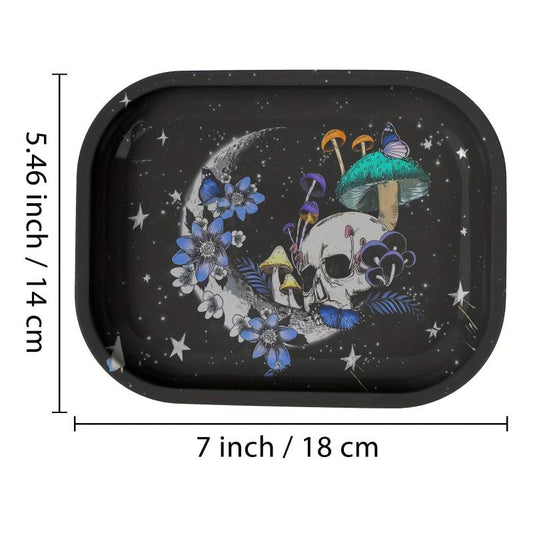Creative Pattern Rolling Tray Durable Multipurpose Wake Up Tray Fruit Plate