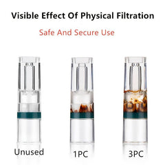 100pcs Disposable Transparent Smoking Filter Holder