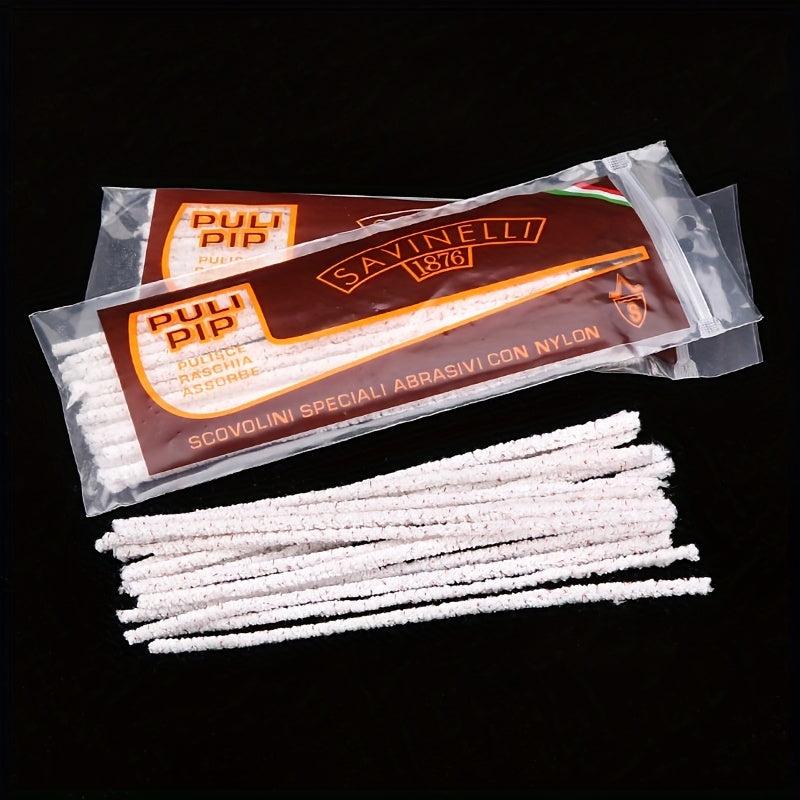 50pcs Pipe Cleaning Stripes Barbed Brush Set