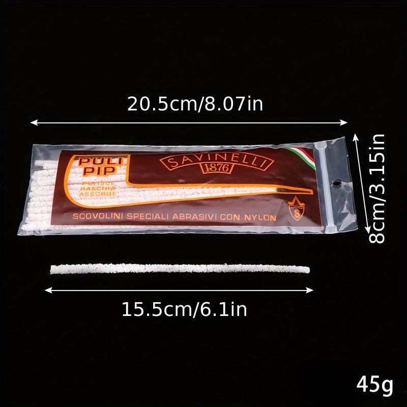 50pcs Pipe Cleaning Stripes Barbed Brush Set