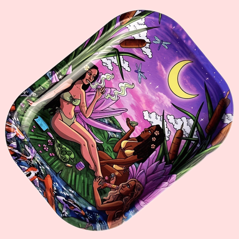 Creative Pattern Metal Rolling Tray Wake Up Tray