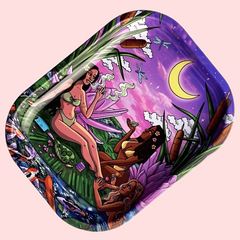 Creative Pattern Metal Rolling Tray Wake Up Tray