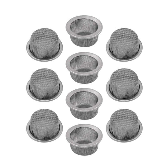 10pcs Stainless Steel Smoking Tube Filter Screen Cap Tobacco Accessories