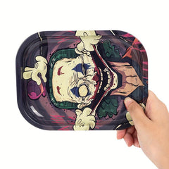 Creative Pattern Metal Rolling Tray Wake Up Tray Dessert Tray Ashtray Gift