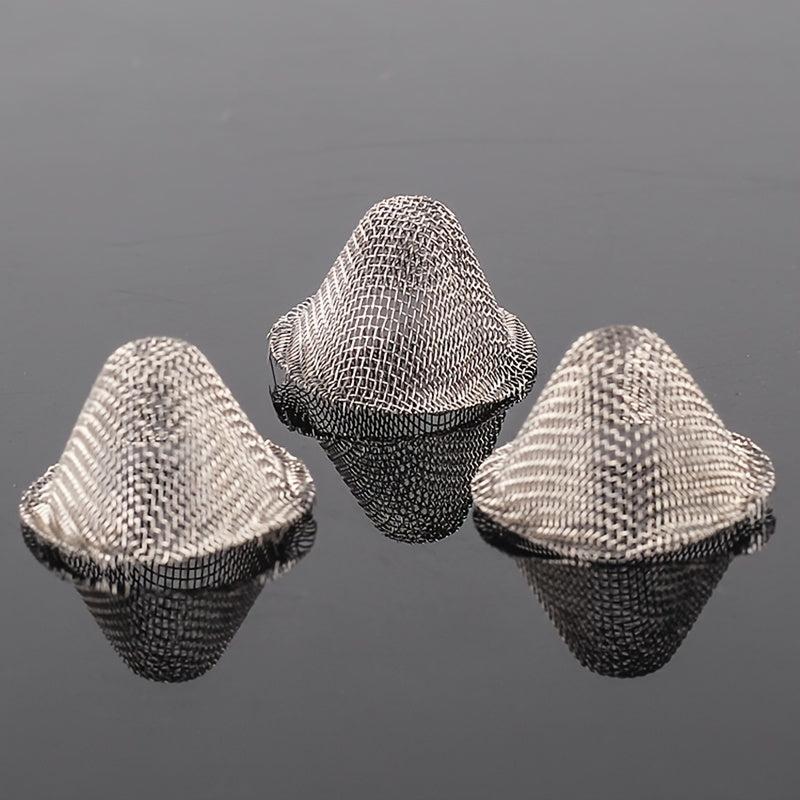20pcs Metal Screen Funnel-shaped Filter Net Mini Filter Mesh