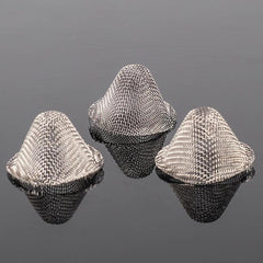 20pcs Metal Screen Funnel-shaped Filter Net Mini Filter Mesh