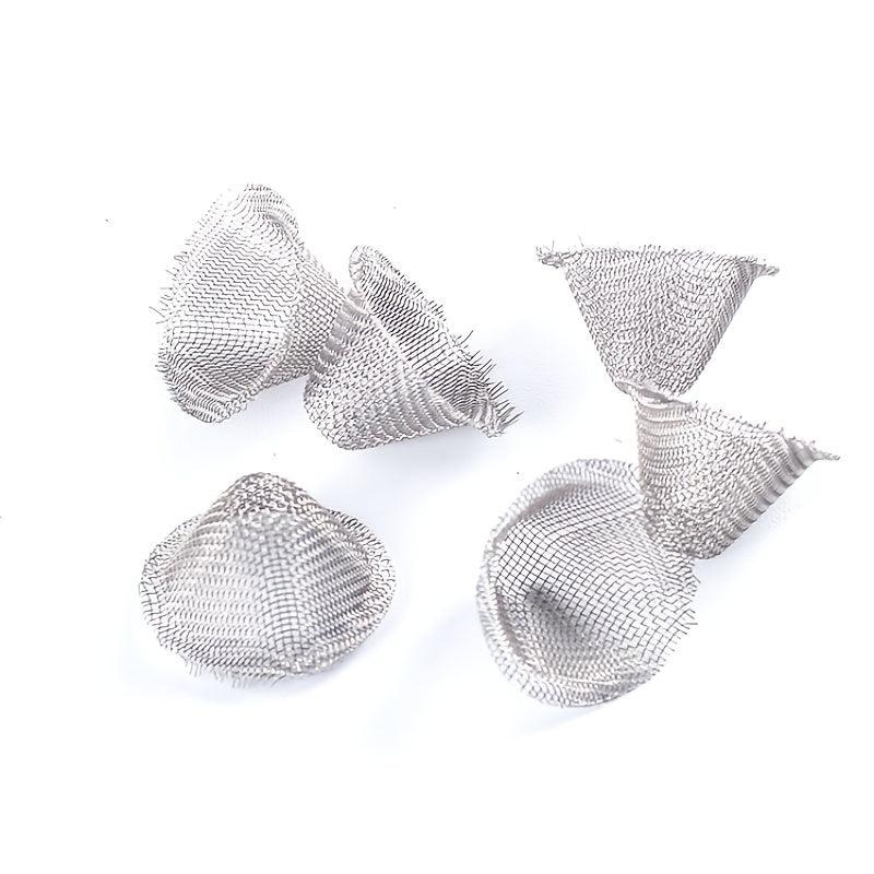 20pcs Metal Screen Funnel-shaped Filter Net Mini Filter Mesh