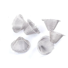 20pcs Metal Screen Funnel-shaped Filter Net Mini Filter Mesh