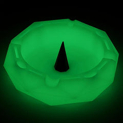 Luminous Ashtray Diamond Shape for Home Hotel Bar Office Fancy Gift