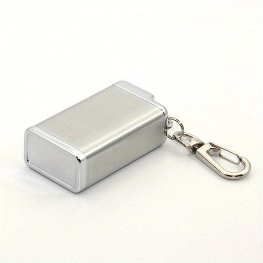 Portable Mini Ashtray Keychain with Hook and Lid