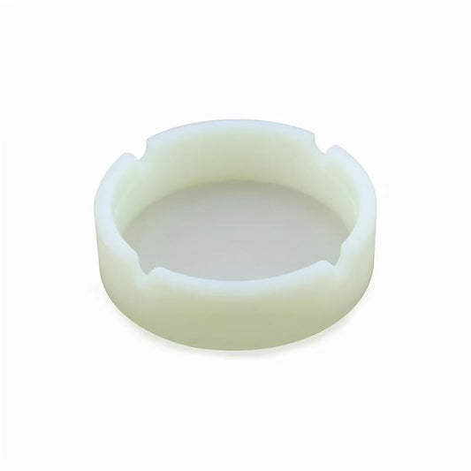 Soft Silicone Round Ashtray Portable Fluorescent Anti Scalding Cigarette Holder