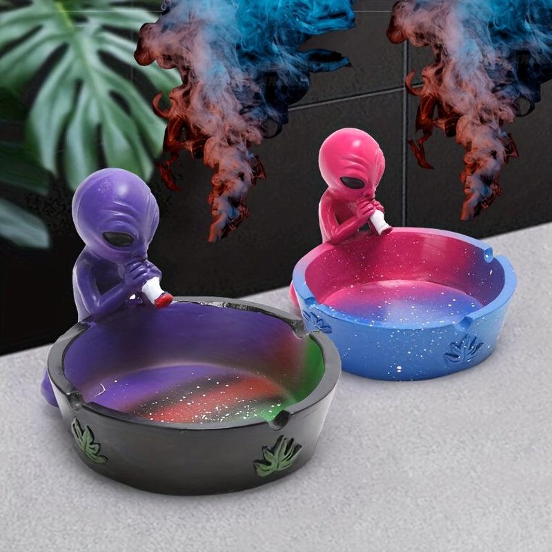 Alien Resin Ashtray - Unique Alien Style Gift