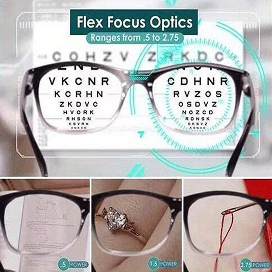 Auto Adjusting Presbyopic Glasses High Multifocal Power Readers