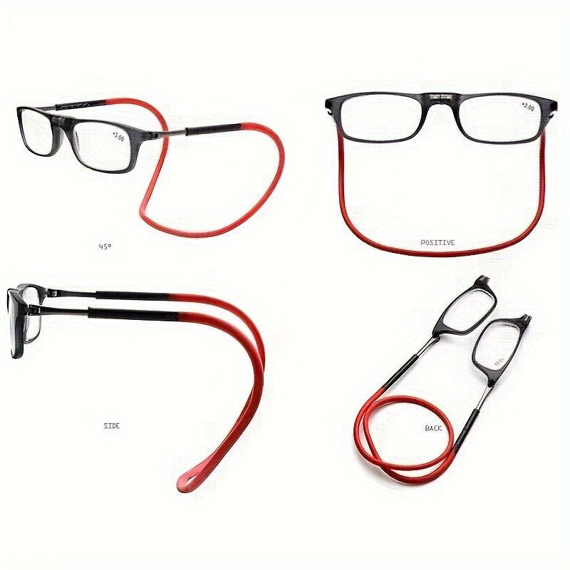 Magnet Hanging Neck TR90 Reading Glasses Men's Women Portable Ultra light