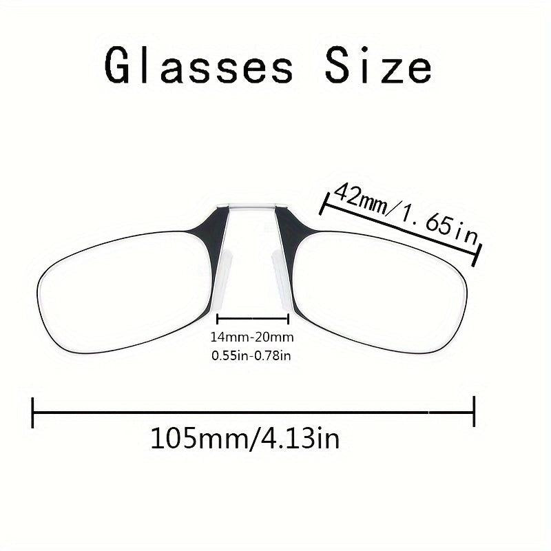Foldable Nose Clip Reading Glasses Diopter 1.0-3.0