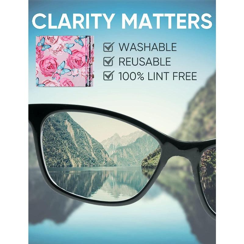 6PCS Thickened Glasses Cleaning Cloth Microfiber Eyeglass Lens Cleaning Cloth