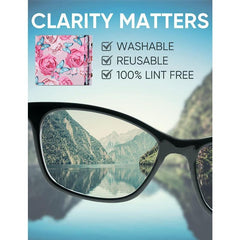 6PCS Thickened Glasses Cleaning Cloth Microfiber Eyeglass Lens Cleaning Cloth