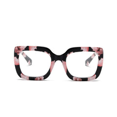 Retro Square Women's Reading Glasses Blackout Spring Hinge