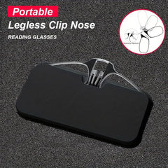 Legless Clip Nose Reading Glasses Ultra Thin Compact Readers Eyewear
