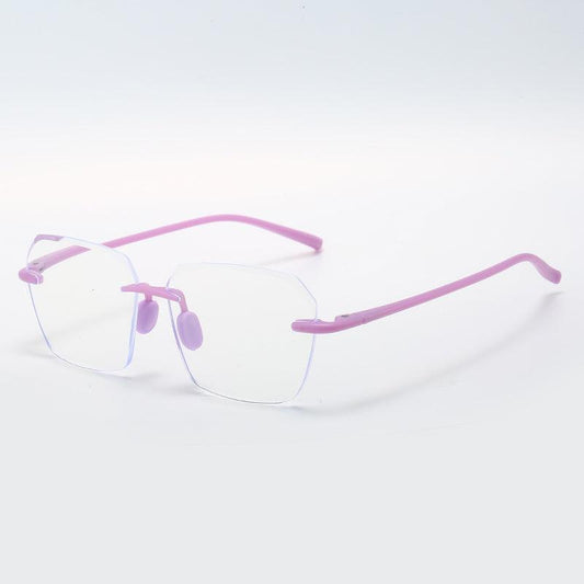 Colorful Rimless Frame Reading Glasses for Men Women, Various Strengths