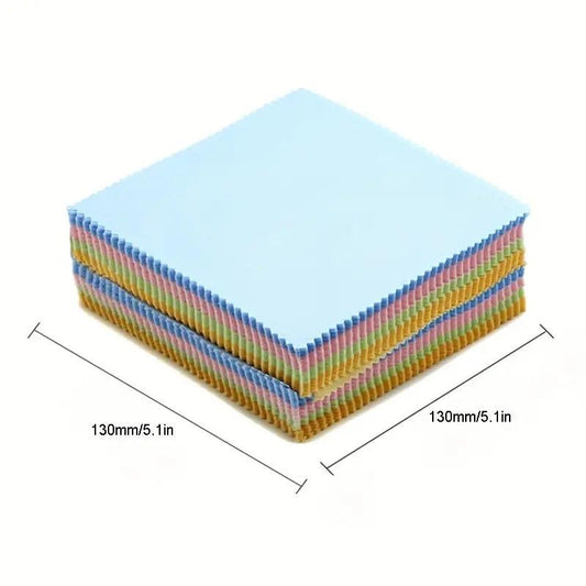20pcs Colorful Microfiber Cleaning Cloths for Eyeglasses, Cameras, Laptops