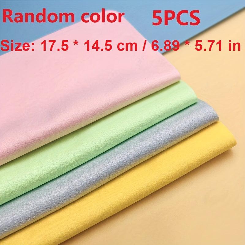 5pcs Ultra-fine Fiber Glasses Cleaning Cloth