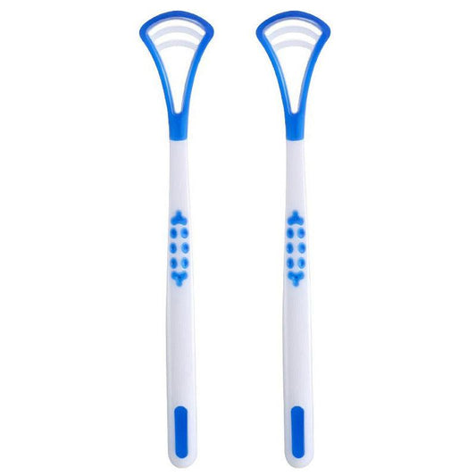 2pcs Tongue Scraper for Oral Care - Silicone Tongue Cleaners