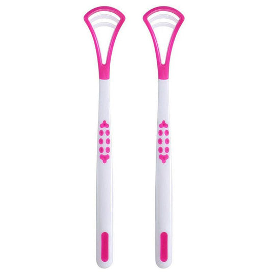 2pcs Tongue Scraper for Oral Care - Silicone Tongue Cleaners