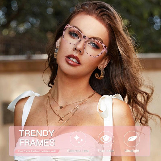Women's Butterfly Computer Reading Glasses - Anti Glare & Light Blocking