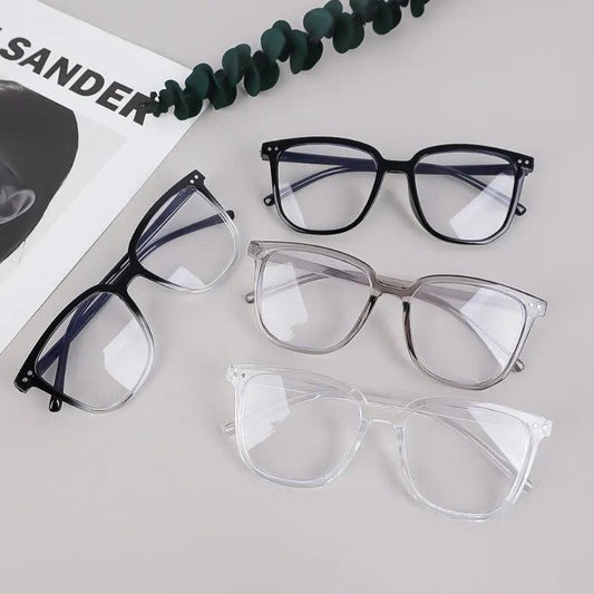 Round Anti Blue Light Glasses Transparent Eyewear Men Women