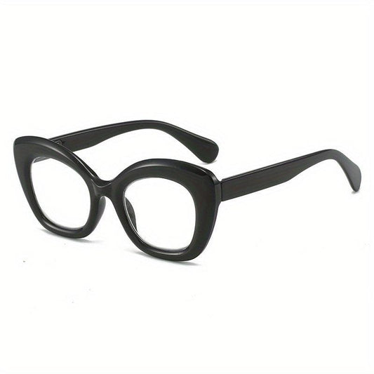 Plastic PC Frame Butterfly Lens Oprah Style Presbyopia Corrective Eyeglasses
