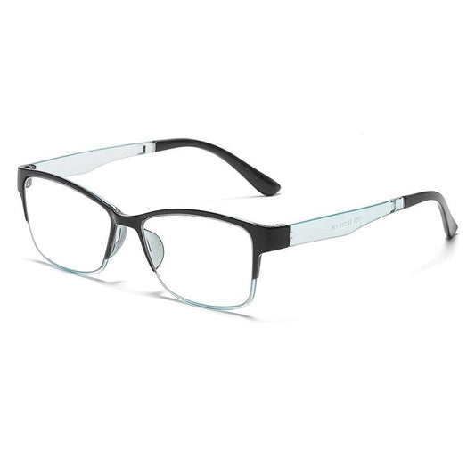 Squared Frame Progressive Lens Light Blocking Reading Glasses