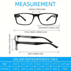 4pcs Blue Light Blocking Readers Anti Glare UV Ray Filter Glasses