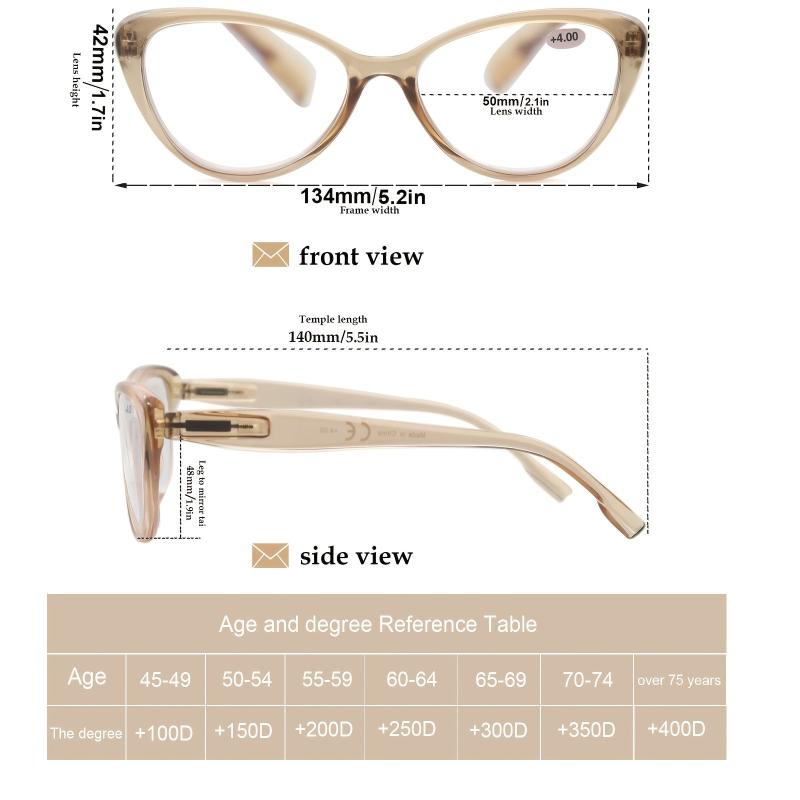Vintage Cat Eye Reading Glasses + Pouch Diaper
