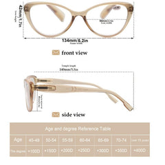 Vintage Cat Eye Reading Glasses + Pouch Diaper
