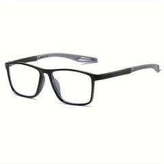 Stylish Silicone Anti Slip Reading Glasses with PU Leather Covers