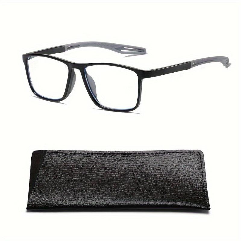 Stylish Silicone Anti Slip Reading Glasses with PU Leather Covers
