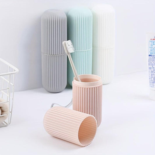 Portable Toothbrush Storage Box Gargle Cup Holder
