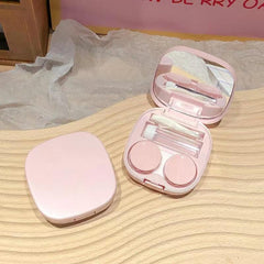Portable Lens Case Mini Travel Kit Mirror Container Holder