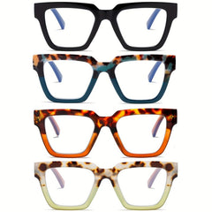 Stylish Oprah Style Women's Reading Glasses 4 Pack - Tortoiseshell