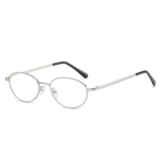 Metal Round Frame Light Blocking Lens Reading Glasses