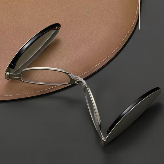 Folding Metal Frame Anti Light Portable Elderly Glasses