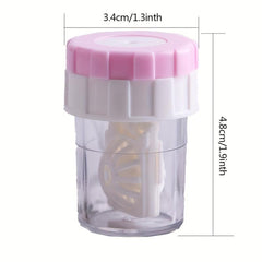 Portable Rotation Lens Cleaning Container for Daily Use
