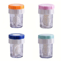 Portable Rotation Lens Cleaning Container for Daily Use