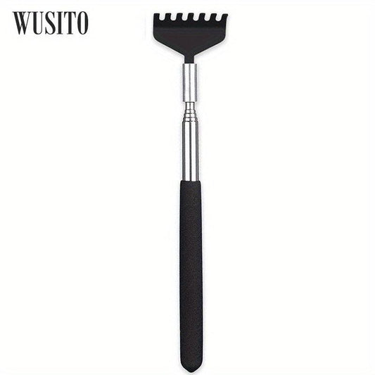 Telescoping Stainless Steel Back Scratcher with Gift Bag - Portable Massage Tool
