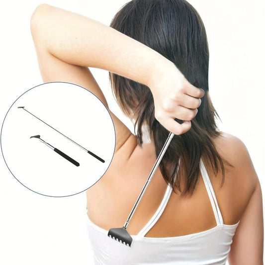 2 Pack Extendable Back Scratcher Stainless Steel Telescoping Tool