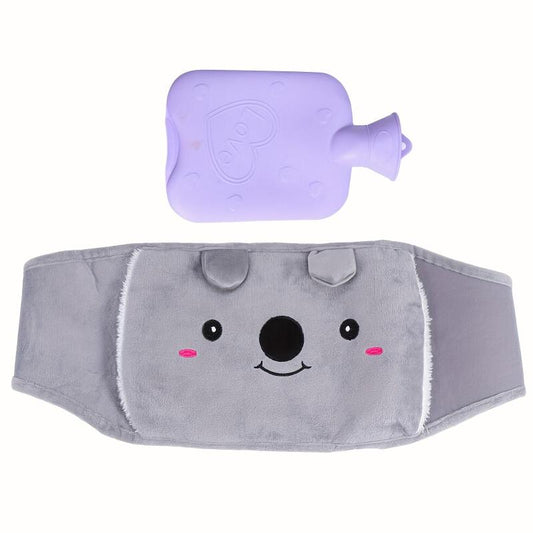 2pcs Water Warm Belt & Hand Warmer Set Hot Water Bag Waist Belly Warmer